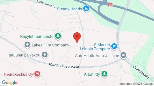 Apartments for rent i Tampere Koillinen - kort over placeringen