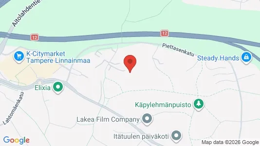 Apartments for rent i Tampere Keskinen - kort over placeringen