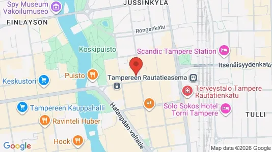 Apartments for rent i Tampere Keskinen - kort over placeringen