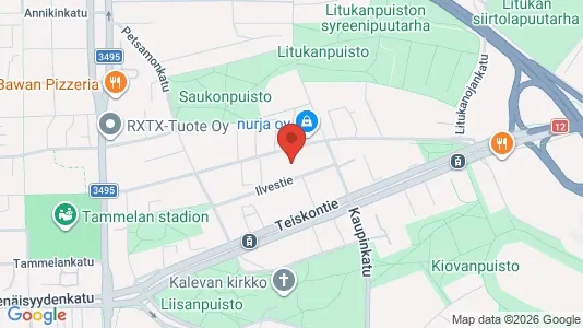 Apartments for rent i Tampere Keskinen - kort over placeringen