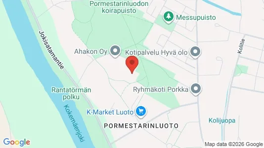 Apartments for rent i Pori - kort over placeringen