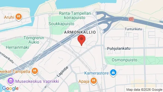 Apartments for rent i Tampere Keskinen - kort over placeringen