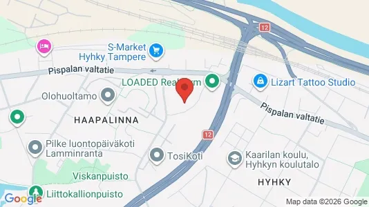 Apartments for rent i Tampere Lounainen - kort over placeringen