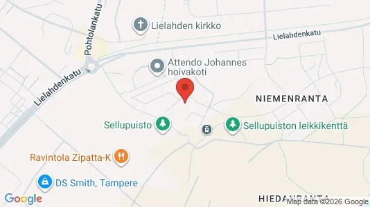 Apartments for rent i Tampere Keskinen - kort over placeringen
