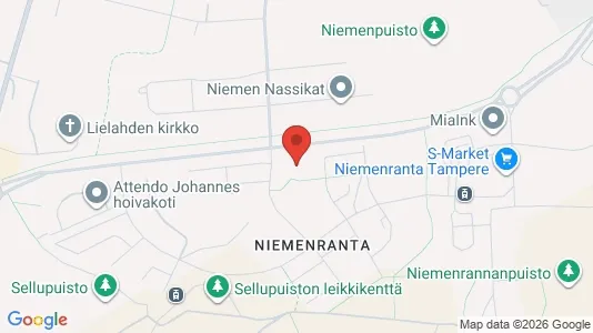 Apartments for rent i Tampere Luoteinen - kort over placeringen