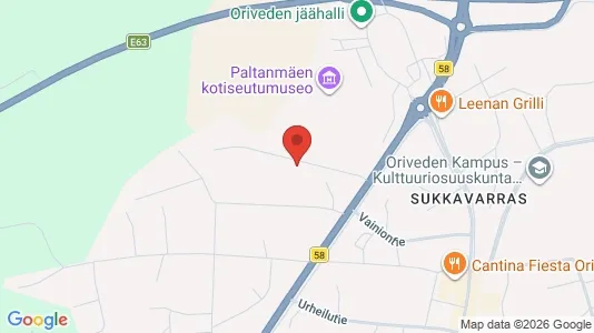 Apartments for rent i Orivesi - kort over placeringen