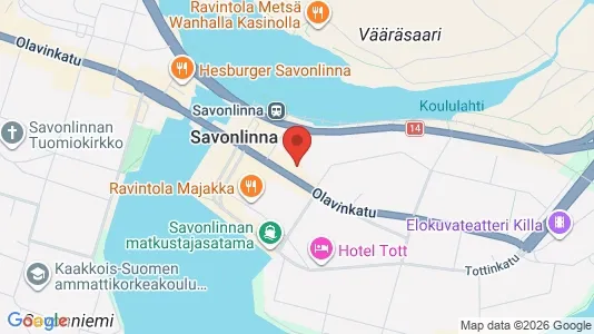 Apartments for rent i Savonlinna - kort over placeringen