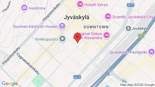 Apartments for rent i Jyväskylä - kort over placeringen