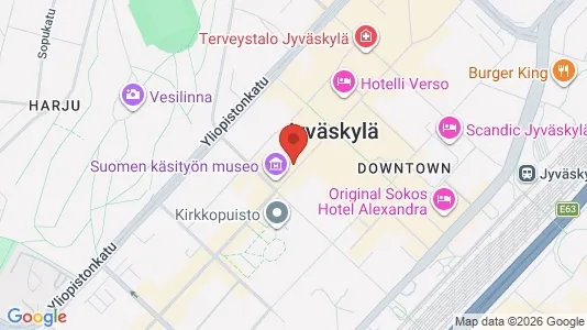 Apartments for rent i Jyväskylä - kort over placeringen