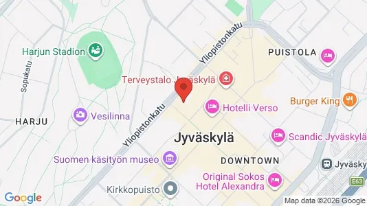 Apartments for rent i Jyväskylä - kort over placeringen