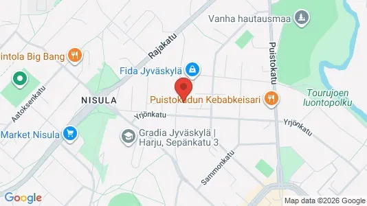 Apartments for rent i Jyväskylä - kort over placeringen