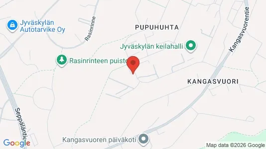 Apartments for rent i Jyväskylä - kort over placeringen