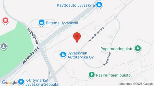 Apartments for rent i Jyväskylä - kort over placeringen