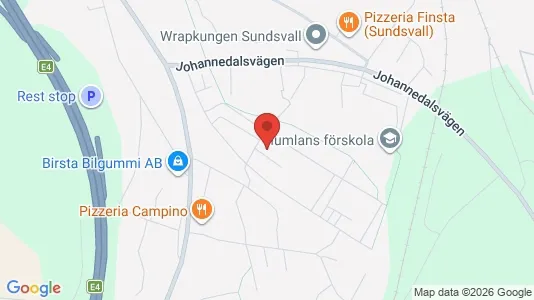 Apartments for rent i Sundsvall - kort over placeringen