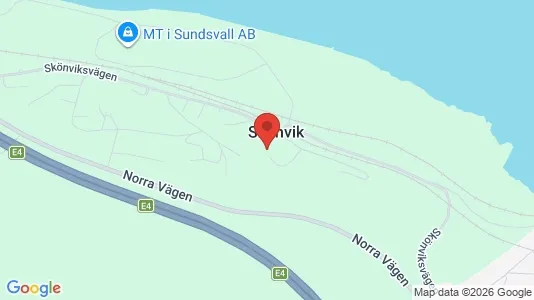 Apartments for rent i Sundsvall - kort over placeringen