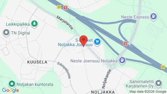 Apartments for rent i Joensuu - kort over placeringen
