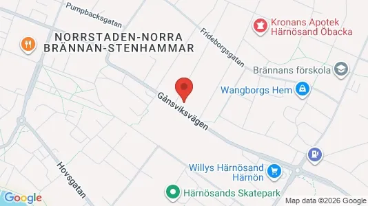Apartments for rent i Härnösand - kort over placeringen