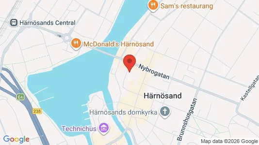 Apartments for rent i Härnösand - kort over placeringen