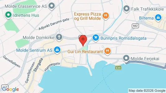 Apartments for rent i Molde - kort over placeringen