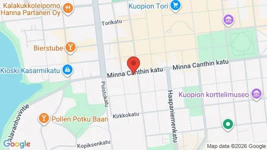Apartments for rent i Kuopio - kort over placeringen