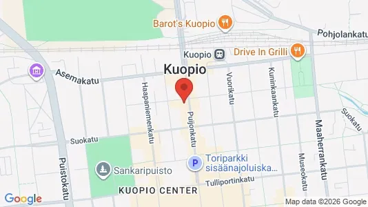 Apartments for rent i Kuopio - kort over placeringen