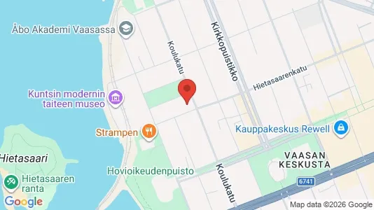 Apartments for rent i Vaasa - kort over placeringen
