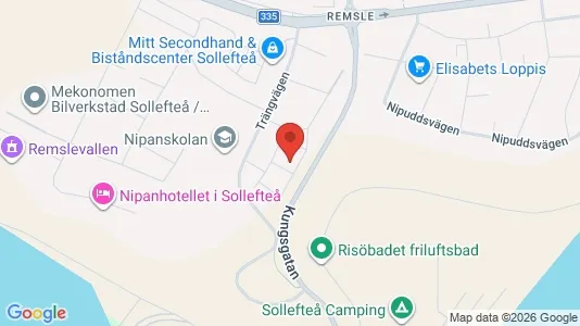 Apartments for rent i Sollefteå - kort over placeringen
