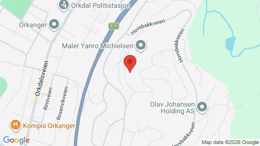Apartments for rent i Orkdal - kort over placeringen
