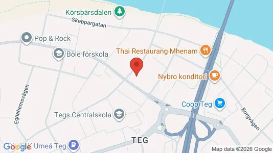 Apartments for rent i Umeå - kort over placeringen