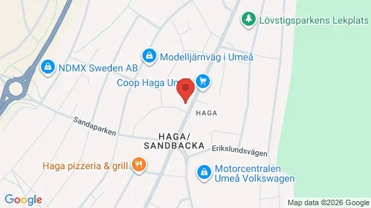 Apartments for rent i Umeå - kort over placeringen
