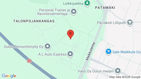 Apartments for rent i Oulu - kort over placeringen