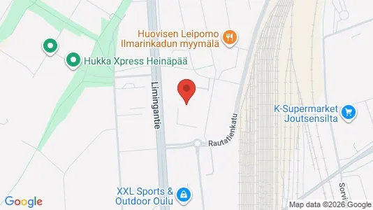 Apartments for rent i Oulu - kort over placeringen