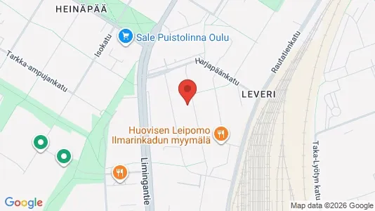 Apartments for rent i Oulu - kort over placeringen