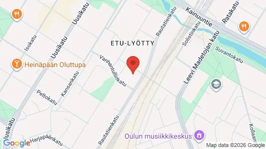 Apartments for rent i Oulu - kort over placeringen
