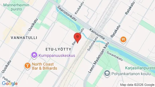 Apartments for rent i Oulu - kort over placeringen