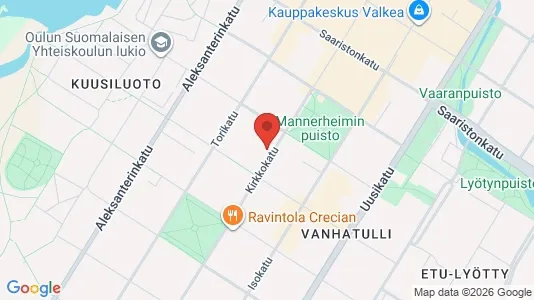 Apartments for rent i Oulu - kort over placeringen