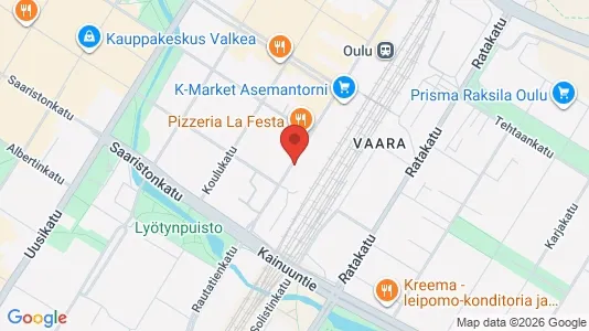 Apartments for rent i Oulu - kort over placeringen
