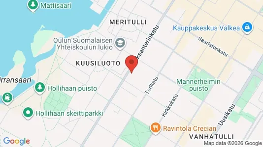 Apartments for rent i Oulu - kort over placeringen