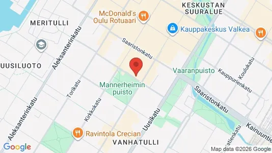 Apartments for rent i Oulu - kort over placeringen