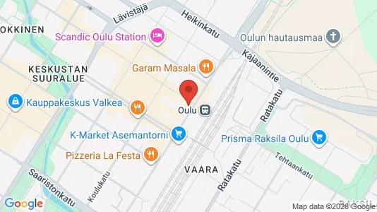 Apartments for rent i Oulu - kort over placeringen