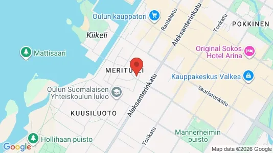Apartments for rent i Oulu - kort over placeringen