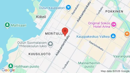 Apartments for rent i Oulu - kort over placeringen