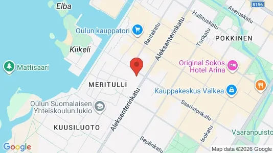 Apartments for rent i Oulu - kort over placeringen