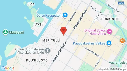 Apartments for rent i Oulu - kort over placeringen