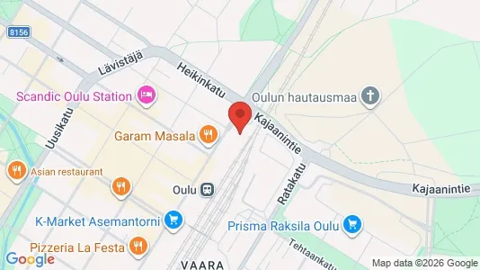 Apartments for rent i Oulu - kort over placeringen