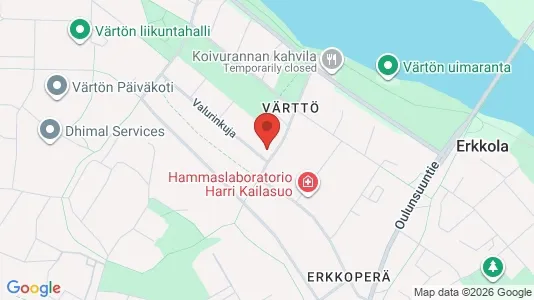 Apartments for rent i Oulu - kort over placeringen