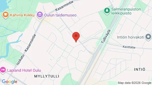 Apartments for rent i Oulu - kort over placeringen