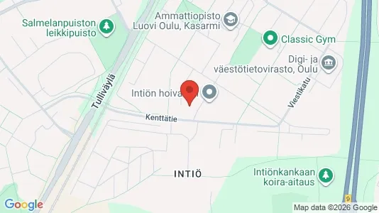 Apartments for rent i Oulu - kort over placeringen
