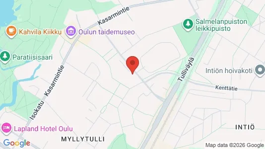 Apartments for rent i Oulu - kort over placeringen
