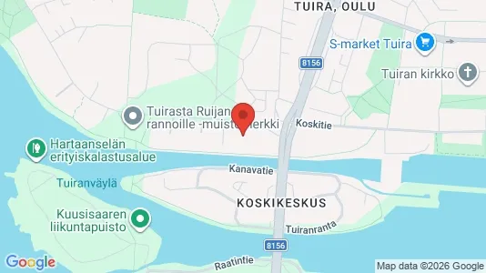 Apartments for rent i Oulu - kort over placeringen